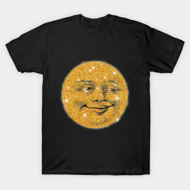 Sparkly Effect Man in the Moon T-Shirt by Scarebaby